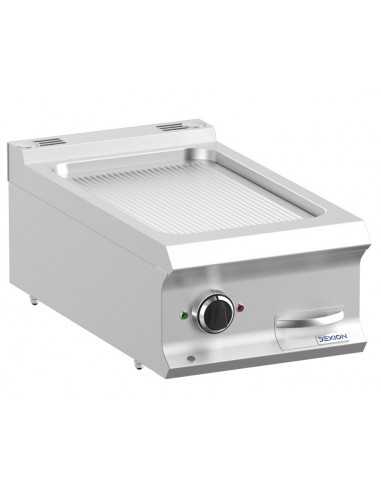 Fry top - elettrico - Piastra rigata - Potenza...