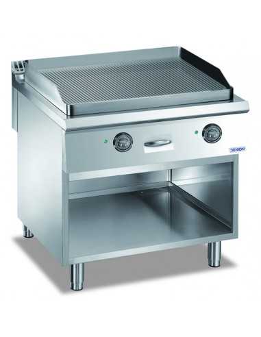 Fry top - Gas - Piastra rigata - Potenza kW 16...