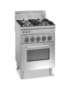 Cocina de gas - N.4 quemadores kW 2 x kW 2.7 + 2 x kW...