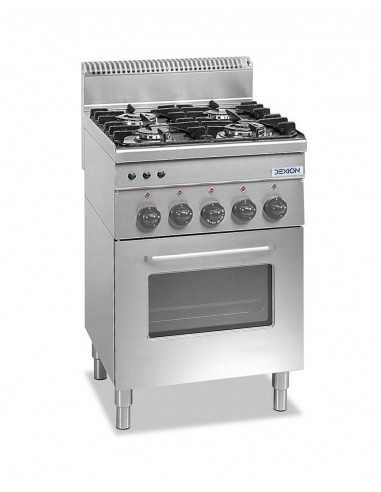 Cocina de gas - N.4 quemadores kW 2 x kW 2.7 +...