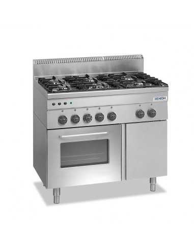 Cocina de gas - N.6 quemadores kW 3 x kW 2.7 +...