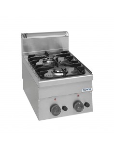 Gas cooker - N.2 fires - Power 1 x kW 2.7 + 1 x kW 3.15 -...