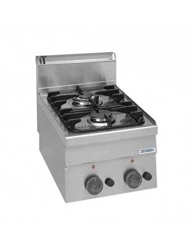 Gas cooker - N.2 fires - Power 1 x kW 2.7 + 1 x...