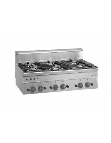 Gas cooker - N.6 fires - Power 3 x kW 2.7 + 3 x...