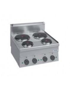 Cocina eléctrica - N.4 placas - Energía 2 x kW 1.5 + 2 x...