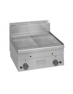 Fry top gas - Steel striped plate - Power burner kW 10.2...