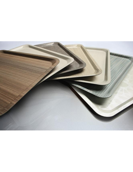 Vassoio in poliestere - Modello GLASS - GN 1/2 - N.40 pezzi - Dimensioni cm 26.5 x 32.5