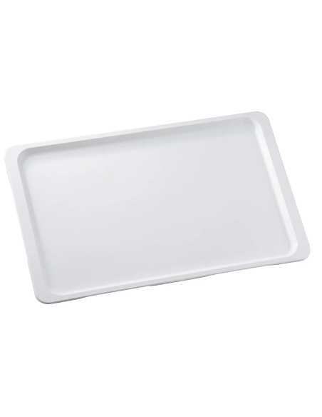 Bandeja de poliéster - Borde plano - Modelo GLASS - ES - N.20 piezas - Dimensiones cm 53 x 37