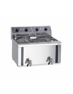 Electric fryer - 2 tanks - Tank capacity 10-12 / 10-12...