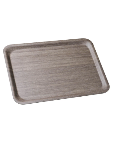 Plastic laminate tray - Matt finish - Rectangular - N. 40 pieces - Dimensions 37.8 x 26.6 cm