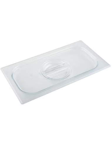 Lid for ice cream container - Polycarbonate - Dimensions 33 x 16.5 cm
