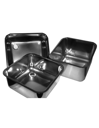 Square sink - To weld - Acciaio inox AISI 304 -...
