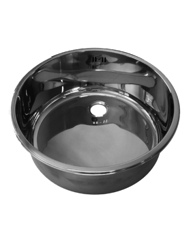 Fregadero redondo - Empotrable - Acciaio inox...