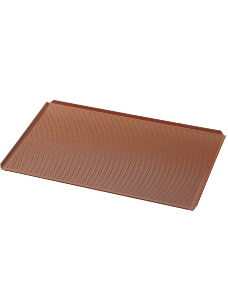 Bandeja de aluminio perforada - Recubierta de silicona - Dimensiones 60 x 40 x 2 h cm