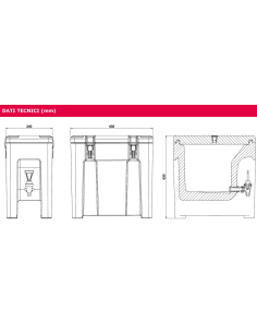 Isothermal container - For drinks - Capacity 10 l - Use... 2