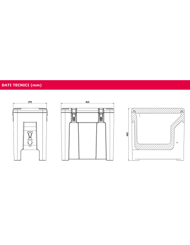 Contenitore isotermico - Per bevande - Capacità...