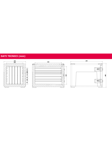 Isothermal container - For food - Capacity 63 l...