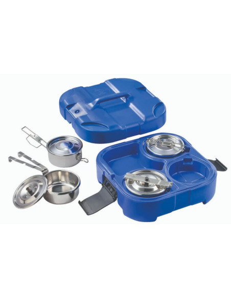 Contenitore isotermico - Per alimenti - 4 vani - Utilizzo da -30° C a +100 °C - cm 34 x 34 x 17 h