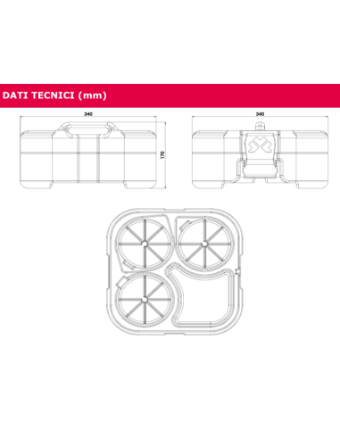 Contenitore isotermico - Per alimenti - 4 vani...