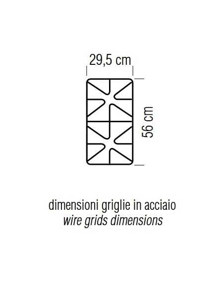 Cucina a gas con forno elettrico - 4 fuochi - Griglie in acciaio - Potenza totale kW 19 + 5.3 - cm 70 x 71.8 x 85h