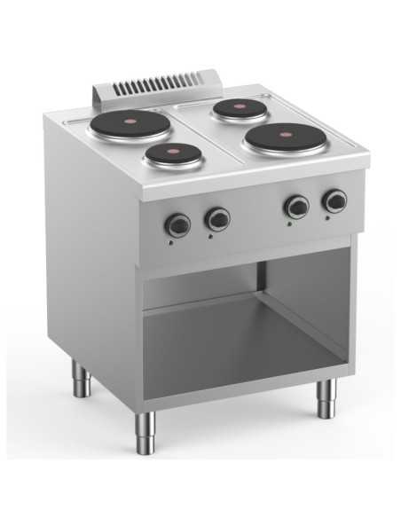 Electric kitchen - 4 cast iron plates - Power total kW 8.2 - cm 70 x 71.8 x 85h