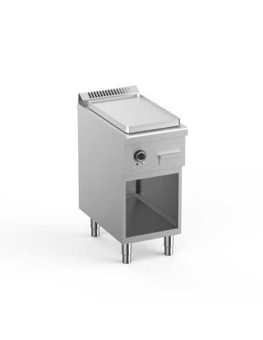 Fry top elettrico - Piastra liscia in ferro -...