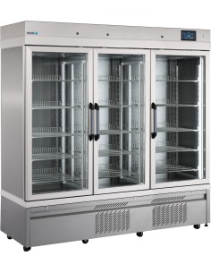 Frigorifero per farmaci - N.3 porte vetro - Temperatura 0...
