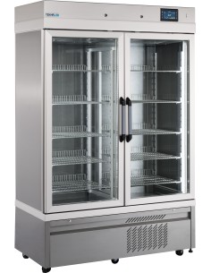 Frigorífico para medicamentos - N.2 puertas de cristal -...