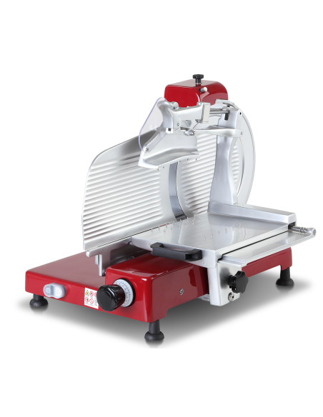 Affettatrice verticale professionale - Per salumi - Affilatoio fisso - Diametro lama 300 mm - Cm 65 x 50 x 46h