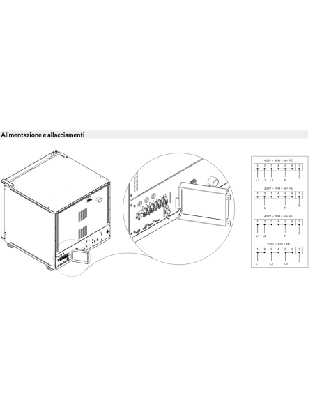 Hornos de convección de vapor - Capacidad 10 x GN 1/1 o 60 x 40 cm - Manual - cm 85 x 91,5 x115h
