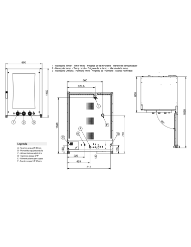 Hornos de convección de vapor - Capacidad 10 x...