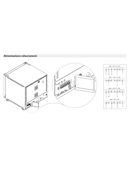 Forni a convezione vapore - Capacità  10 x GN 1/1 o 60 x 40 cm - Manuale - cm 85 x 91.5 x 126h