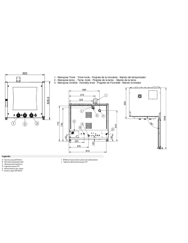 Convection steam ovens - Capacity 6 x GN 1/1 or...