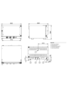 Convection steam ovens - Capacity 4 x GN 1/1 or 60 x 40... 2