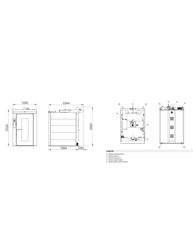 Forno a carrello rotante - Elettrico - Touch...