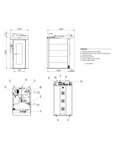 Horno de cremallera - A gas - Pantalla táctil - Capacidad... 2