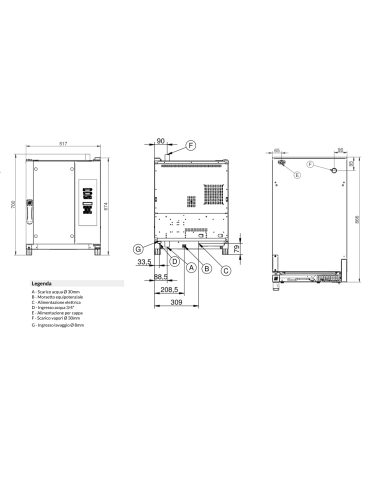 Forno a convenzione e vapore - Elettrico -...