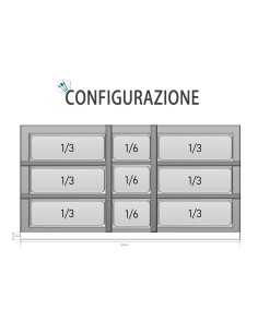 Pizza counter with 2 doors - cm 90 x 70 x 95 h 2
