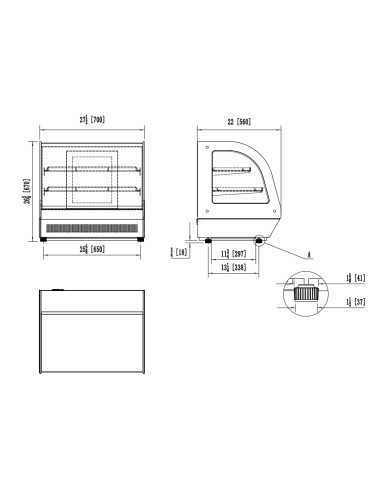 Vitrina refrigerada -  Capacidad Lt. 110 -...