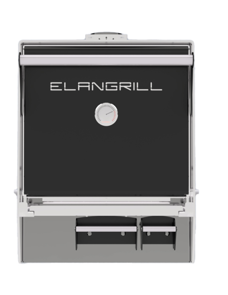 Horno de carbón - Acero inoxidable - 2 parrillas ajustables de acero inoxidable - cm 50 x 72.3 x 79.1 h