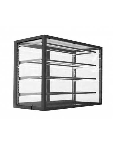 Neutral showcase - N. 3 shelves - Rear access -...
