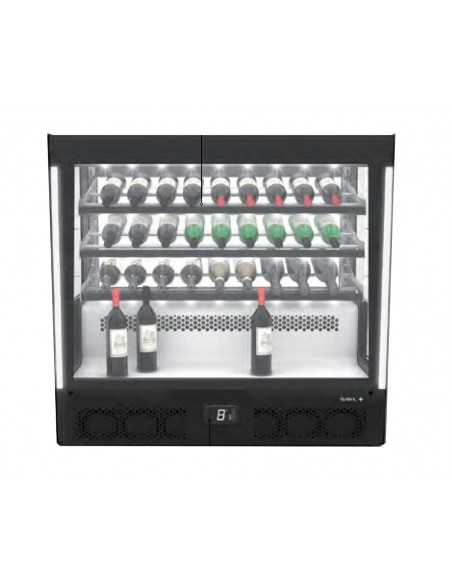 Wine glass stand - Ventilated - Temperature +4°C/ +8°C - Light led - cm 101.5 x 62 x 95 h