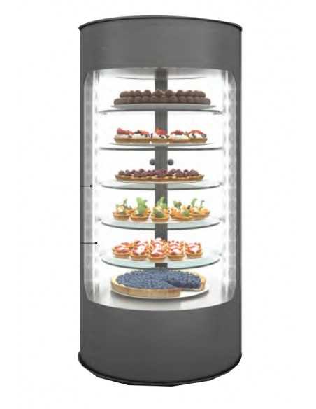 Vetrina refrigerata - Temperatura +8°/+12°C - Illuminazione a led - Cm 43.5 x 43.5 x 90 h