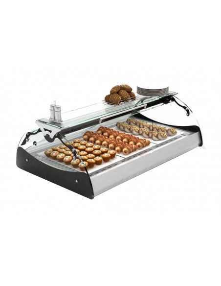 Vetrina calda  - Secco - Temperatura +30°/+70°C - Illuminazione led - Dimensioni cm 69 x 65 x 32 h