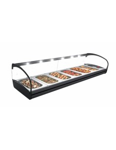 Espositore bagnomaria - Temperatura +30°/+80°C - Vetro...