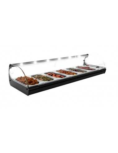 Bain marie showcase - Temperature +30°/+80°C -...