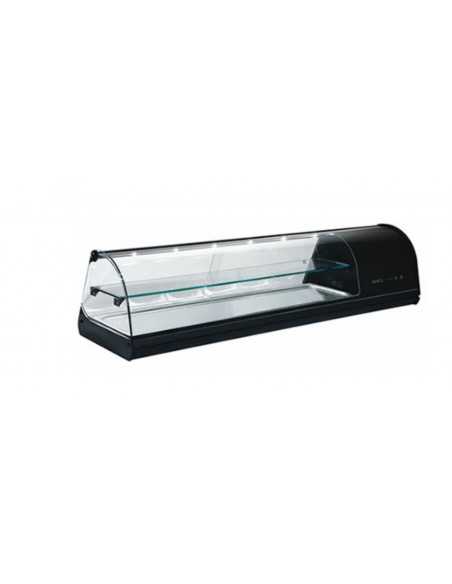 Refrigerated display case - Temperature +2°/+6°C - Stainless steel printed tank - Cm 108.5 x 39.5 x 36 h
