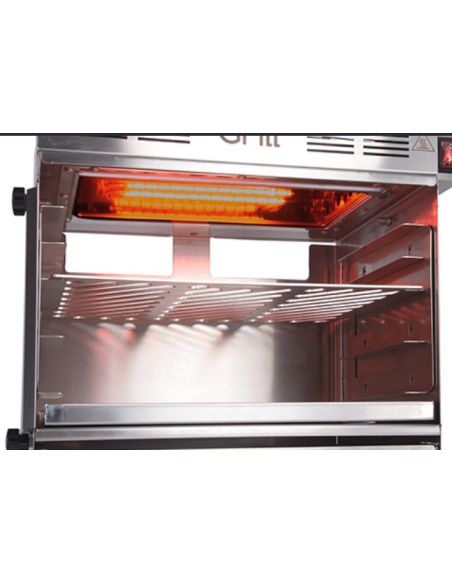 Infrared grill - Electric - Temperature 850 °C - Cooking time 3 minutes - cm 45 x 31 x 38 h