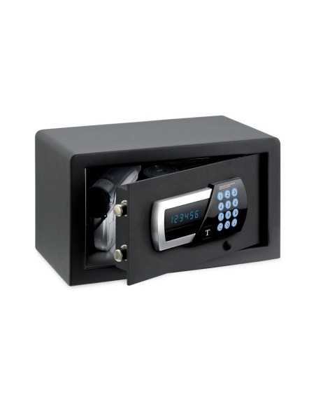 Caja fuerte - Para hoteles - Electrónica - Motorizada - Pantalla LED - cm 28 x 21,5 x 18 h