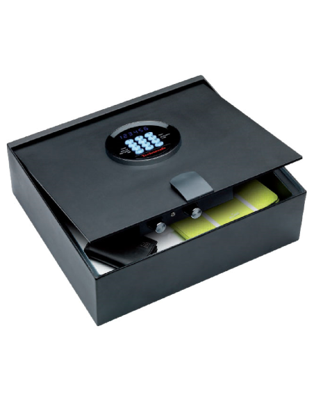 Caja fuerte - Para hoteles - Electrónica - Pantalla LED - Apertura hacia arriba - cm 40 x 35 x 12,7 h